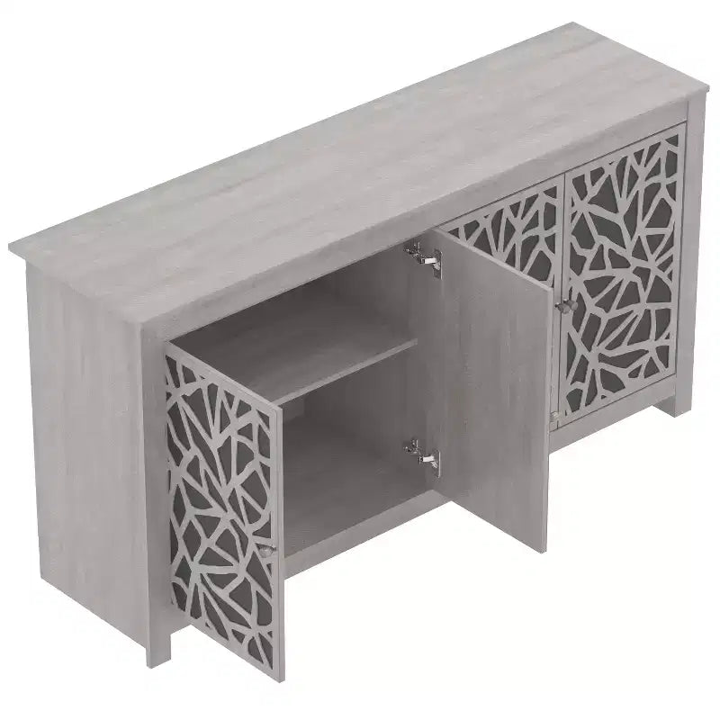 Galano Culbreath 4 Door Sideboard - Dusty Grey Oak