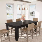 Dining Table for 6-8 People, 71 Long Brown Kitchen Tables with Wooden Sturdy Frame, 6 Ft Large Rectangular Dinner Table for Living Room Dining Room
