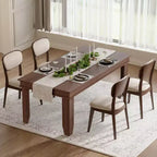 Dining Table for 6-8 People, 71 Long Brown Kitchen Tables with Wooden Sturdy Frame, 6 Ft Large Rectangular Dinner Table for Living Room Dining Room
