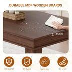 Dining Table for 6-8 People, 71 Long Brown Kitchen Tables with Wooden Sturdy Frame, 6 Ft Large Rectangular Dinner Table for Living Room Dining Room