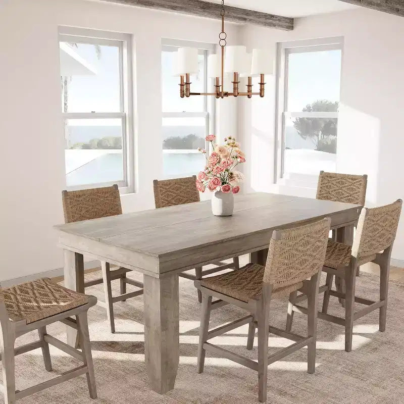 Dining Table for 6-8 People, 71 Long Brown Kitchen Tables with Wooden Sturdy Frame, 6 Ft Large Rectangular Dinner Table for Living Room Dining Room