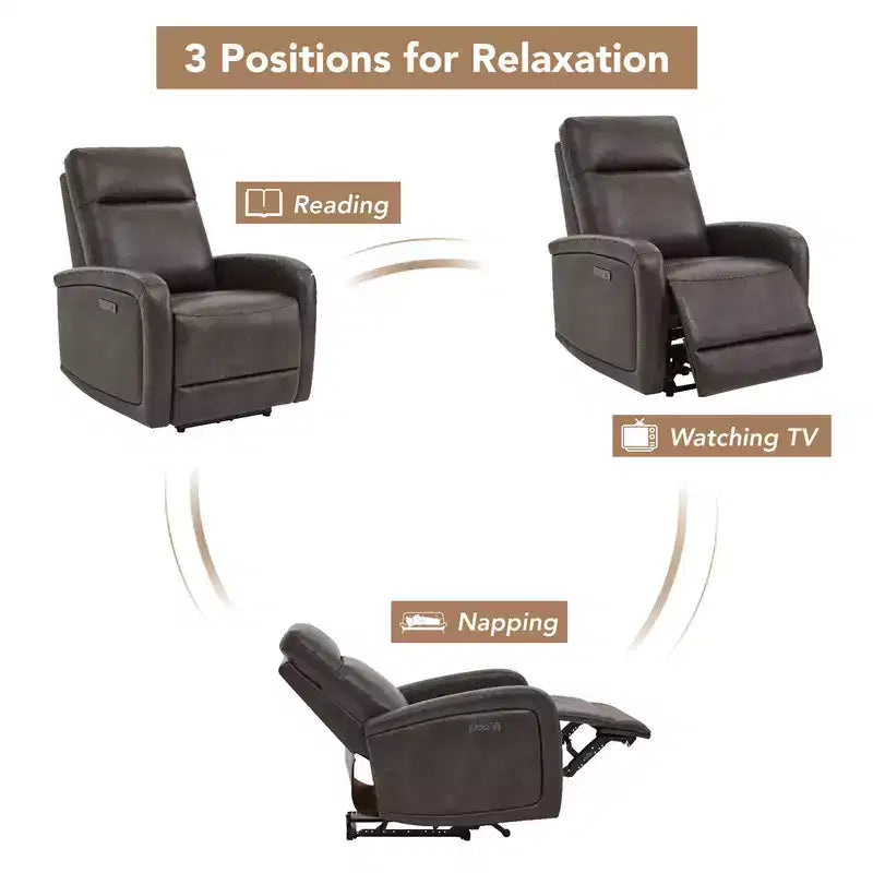 Spruce & Spring Zero Wall Hugger Electric Power Recliner