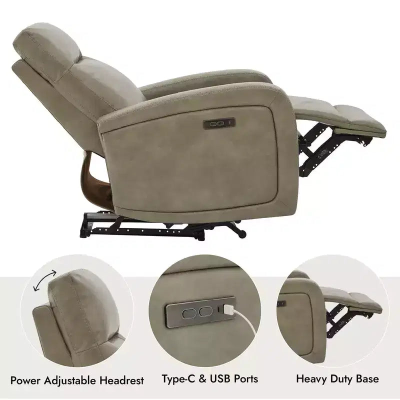 Poltrona reclinabile elettrica Zero Wall Hugger Spruce & Spring
