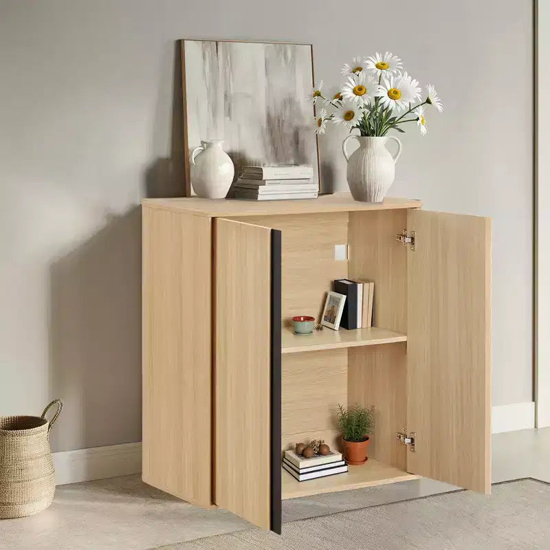 31.5 Modern Industrial Sideboard Cabinet Storage Cabinet