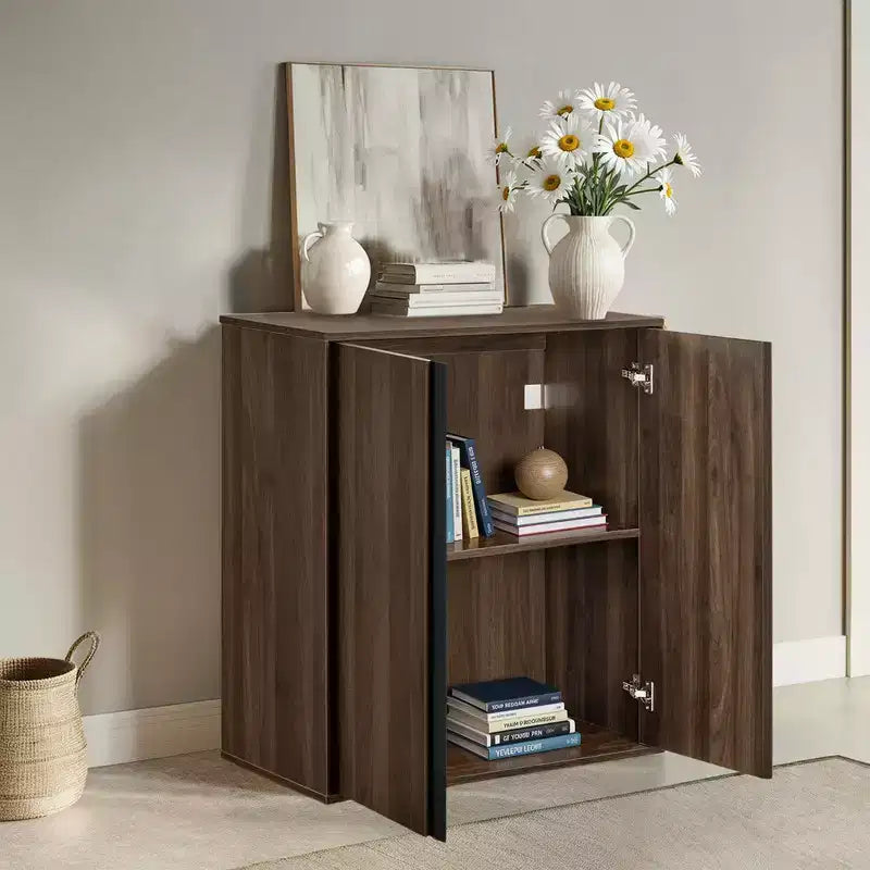 31.5 Modern Industrial Sideboard Cabinet Storage Cabinet