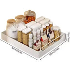 Organizzatore Estraibile per Armadio con Pellicola Adesiva, Ripiani Contenitori Estraibili Resistenti per Dispensa Cucina, Nessuna Perforazione Richiesta