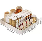 Organizzatore Estraibile per Armadio con Pellicola Adesiva, Ripiani Contenitori Estraibili Resistenti per Dispensa Cucina, Nessuna Perforazione Richiesta