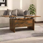 Coffee Table Smoked Oak Engineered Wood Medium