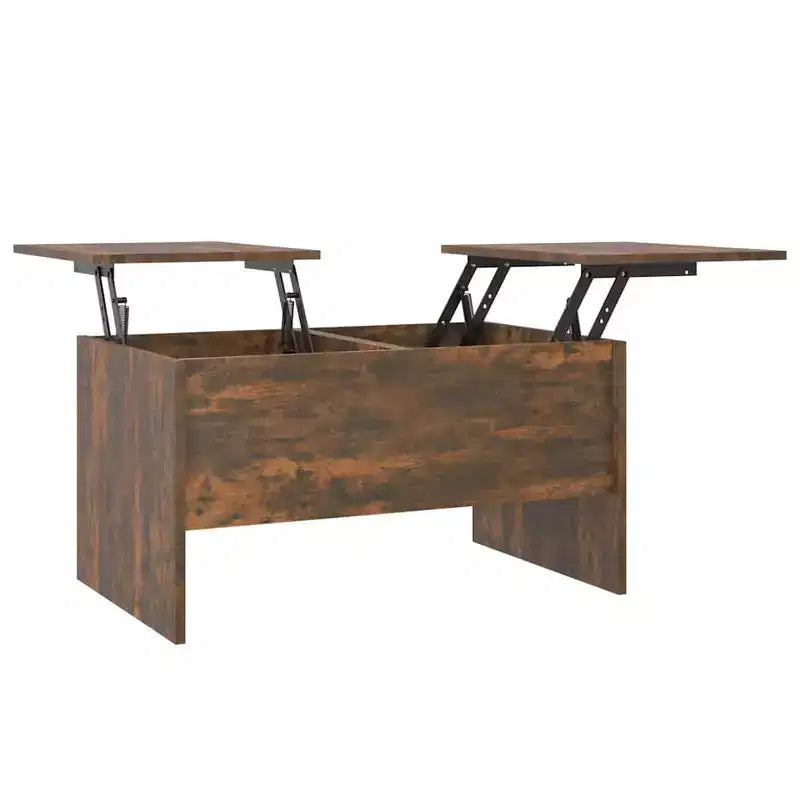 Coffee Table Smoked Oak Engineered Wood Medium