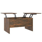 Coffee Table Smoked Oak Engineered Wood Medium