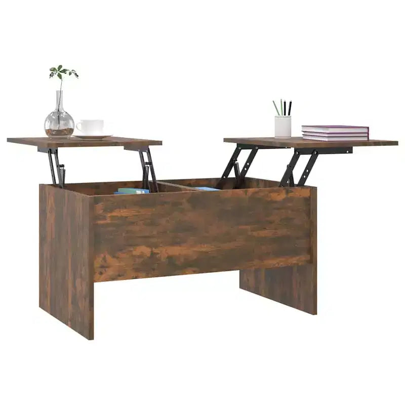 Coffee Table Smoked Oak Engineered Wood Medium