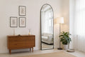 JIONJOY 47x14 Over-the-Door Full-Length Mirror, Aluminum Frame Space-Saving Vanity Mirror for Bedroom, Living Room, Entryways