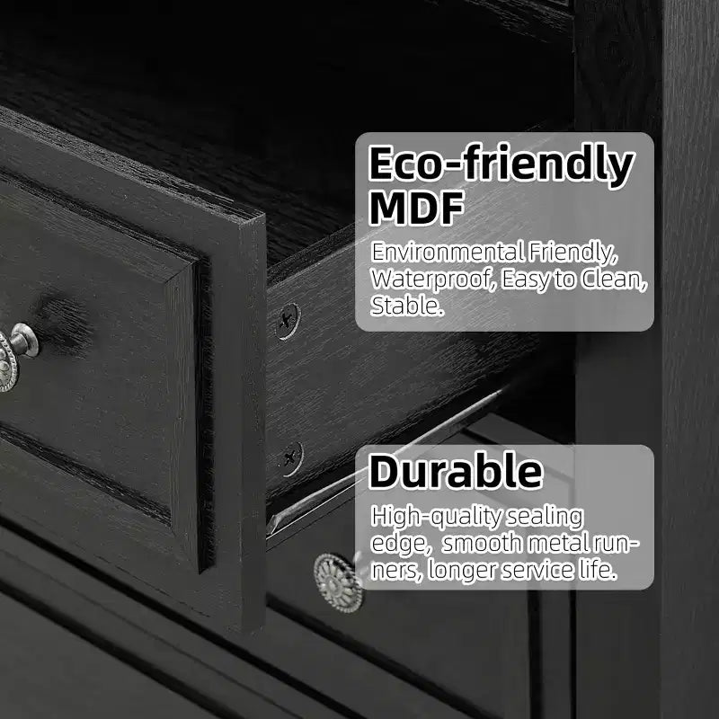 5 Drawer Dresser, Modern Chest of Drawers, 31.5In Wide Storage Tower, Tall Organizer Storage Dresser Cabinet for Nursery Bedroom Entryway Hallway