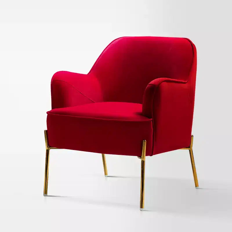 Odo Upholstered Accent Chair Velvet Comfy Living Room Arm Chair | Karat Home